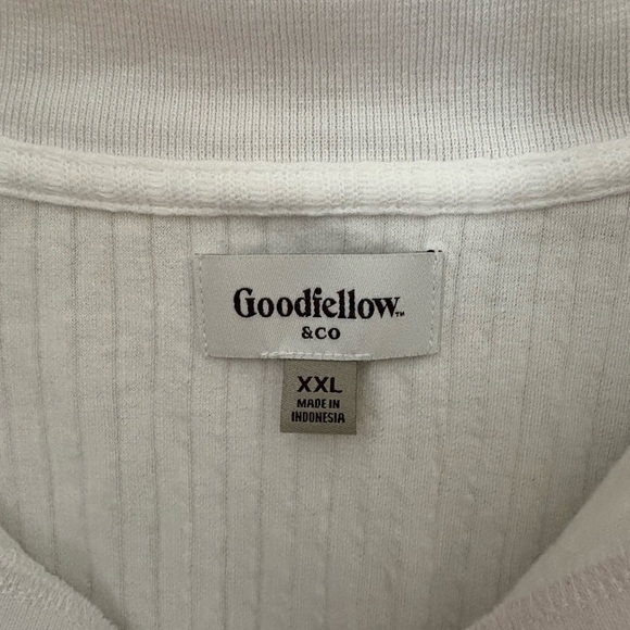 Goodfellow & Co Ribbed White Polo Shirt size XXL - Picture 3 of 4